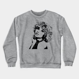 Woman-curly-hair Crewneck Sweatshirt